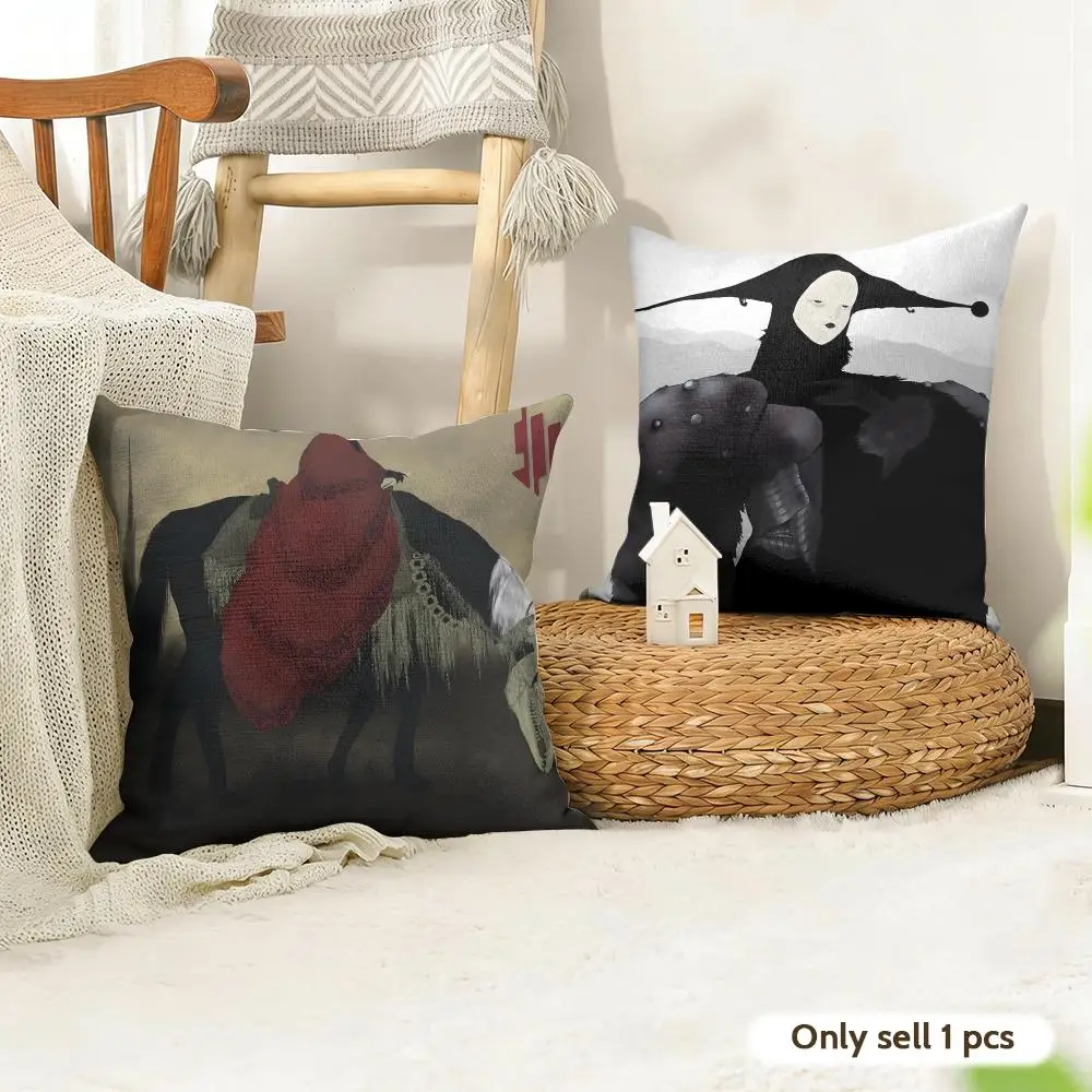 Singer Rapper S-Skrillex Cushion Cover Organic Linen Square Pillow Case Durable Non-Allergenic And Kind To Skin