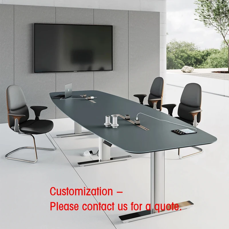 custom.Commercial Luxury Modern Wood Extendable Conference Table 10 Seater Meeting Room Desk School Hotel & Hospital