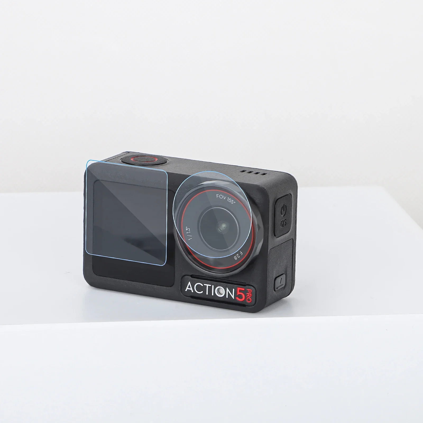 طبقة من الزجاج المقسى عالي الدقة لملحقات طبقة حماية لشاشة عدسة الكاميرا DJI OSMO Action 5 Pro