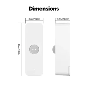 Moes-Tya Smart PIR-Sensor, Infrarotbewegungsdetektor, Sicherheitsszene, Verbindung, Automatisierung, Batterie, Energie, Wi-Fi, Zigbee, menschlicher Körper 8 Hauptverkaufssensorbewegung zu Batterien - №4