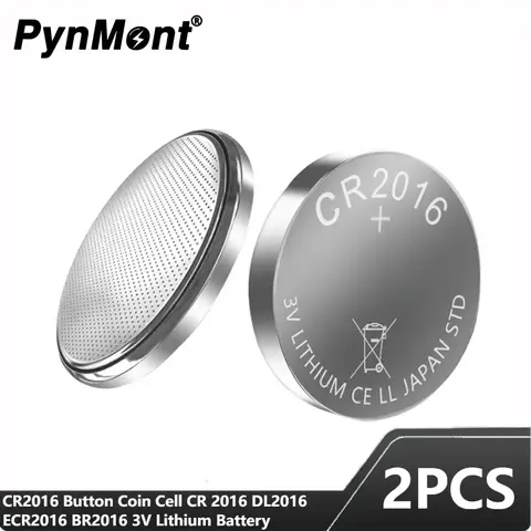 2PCS CR2016 3V Batteria a Bottone Al Litio CR 2016 DL2016 ECR2016 BR2016 per Orologio Chiave Dell'automobile Computer A Distanza Scheda Madre Cella a Moneta