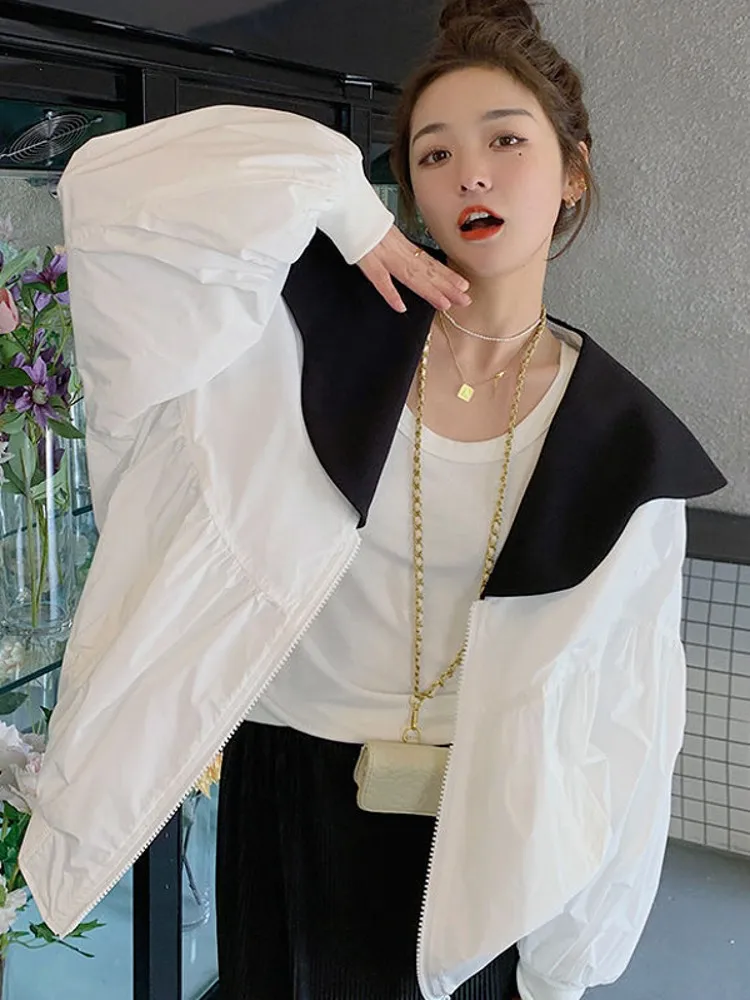 

Long Sve Women's Sun Protection Clothing Thin Spring Summer New Design Loose Casual Outdoor Sports Jaet Trendy