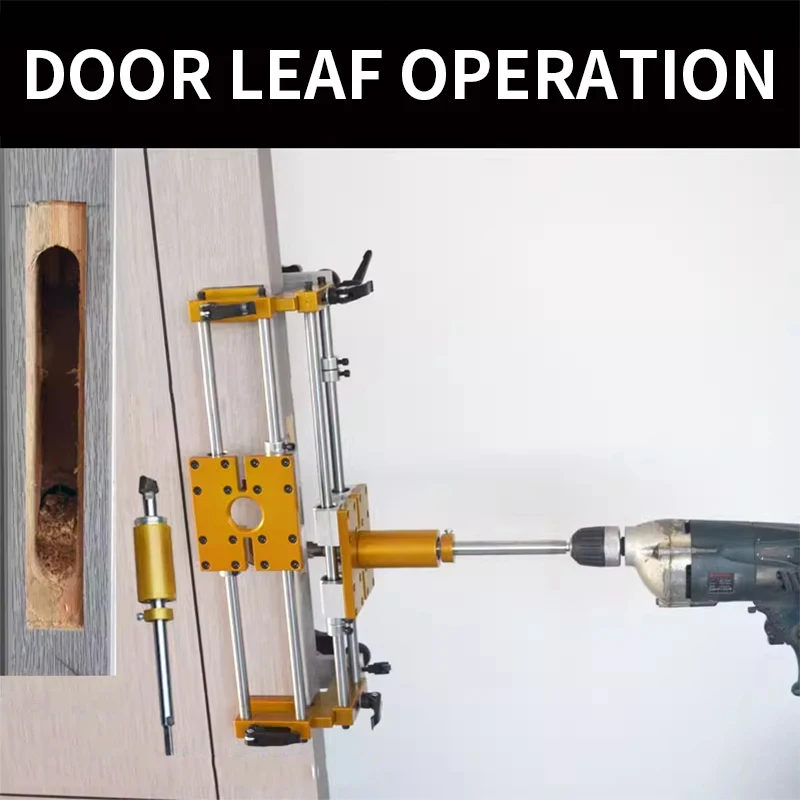 Door frame opening locator Solid Wood Door Opener Slotter Set Carpentry  Front Unlocking Device Fast Punching