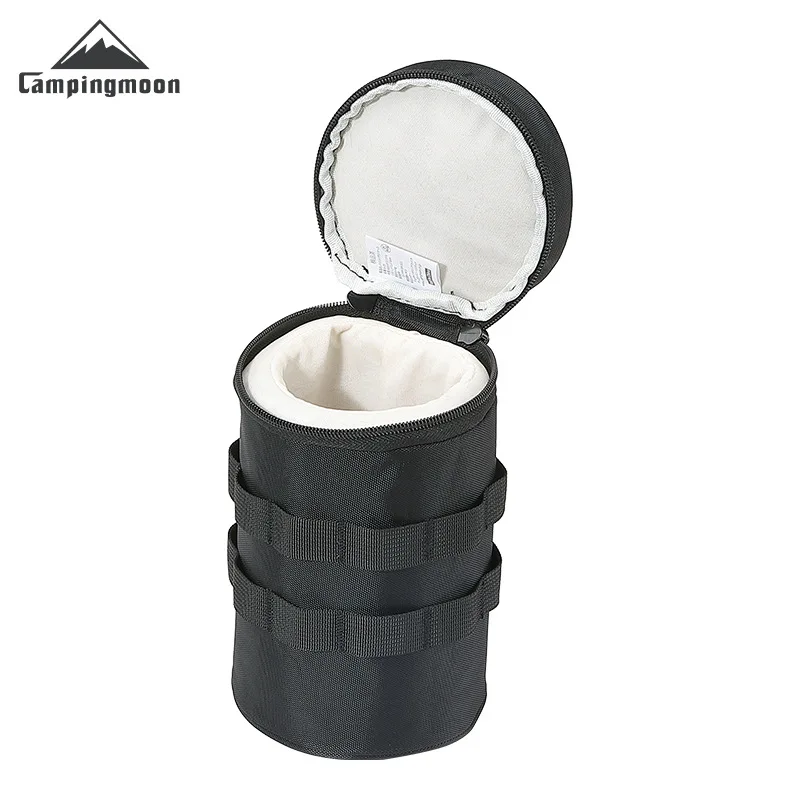 B-OS المحمولة كوب البيرة الزجاجي حقيبة للتخييم المضادة للتصادم امتصاص الصدمات مع حزام معلق وحقيبة حماية المقبض