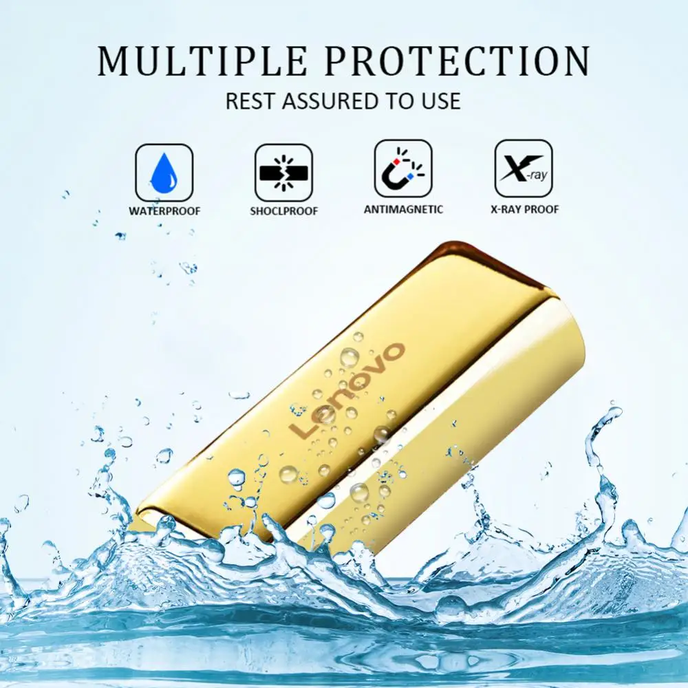 Lenovo 16TB USB 3.2 Flash Drives High Speed Transfer Metal Pendrive Memory Card Pendrive Flash Disk Memoria Waterproof Stick New