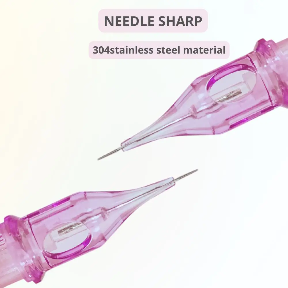 إبر ماكياج دائم نظام خرطوشة معقمة يمكن التخلص منها RL/RS/RM/M1 0.35 مللي متر إبر الوشم لآلة القلم الدوارة الحاجب #5