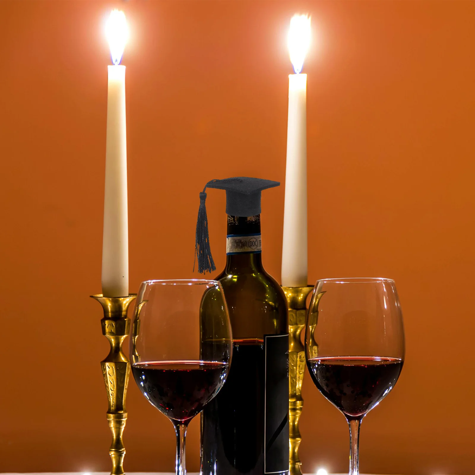 

Bachelor's Hat Decorations Graduation Season Head Tiny Top Dining Table Doctorial Mini Bottles Cover