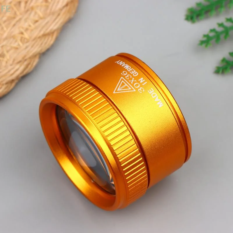 [F] 30X 36mm Magnifying Glass K9 Optical Lens Monocle For Watch Jewelry Coin Stamps Precision Work Inspection Loupe Tool