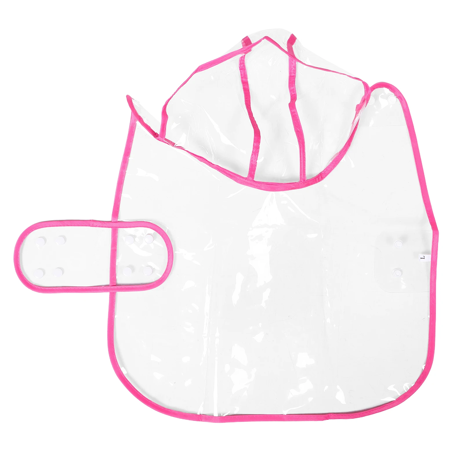 

Pet Raincoat Doggy Jacket Medium Clear Cute Design Clothes Plastic Poncho Coats for Dogs
