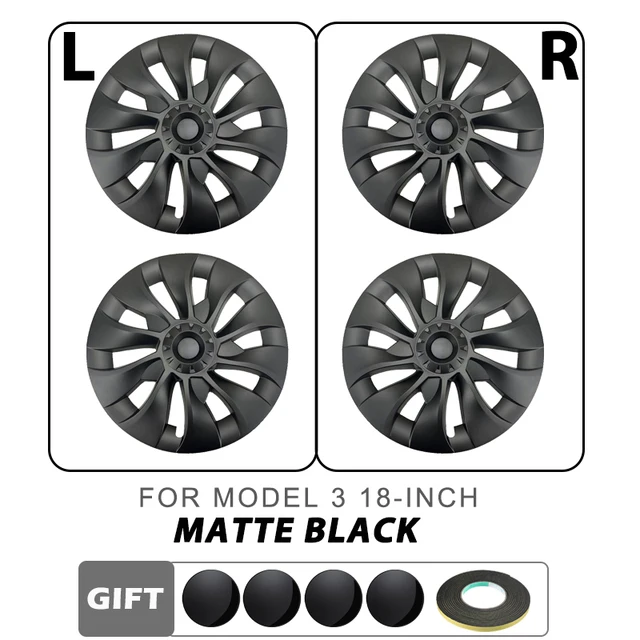 4 Stuks Voor Tesla Model 3 18 Inch Naafdop Prestaties Vervanging Wieldop Auto Wieldop Volledige Velg Cover accessoires 2018-2022