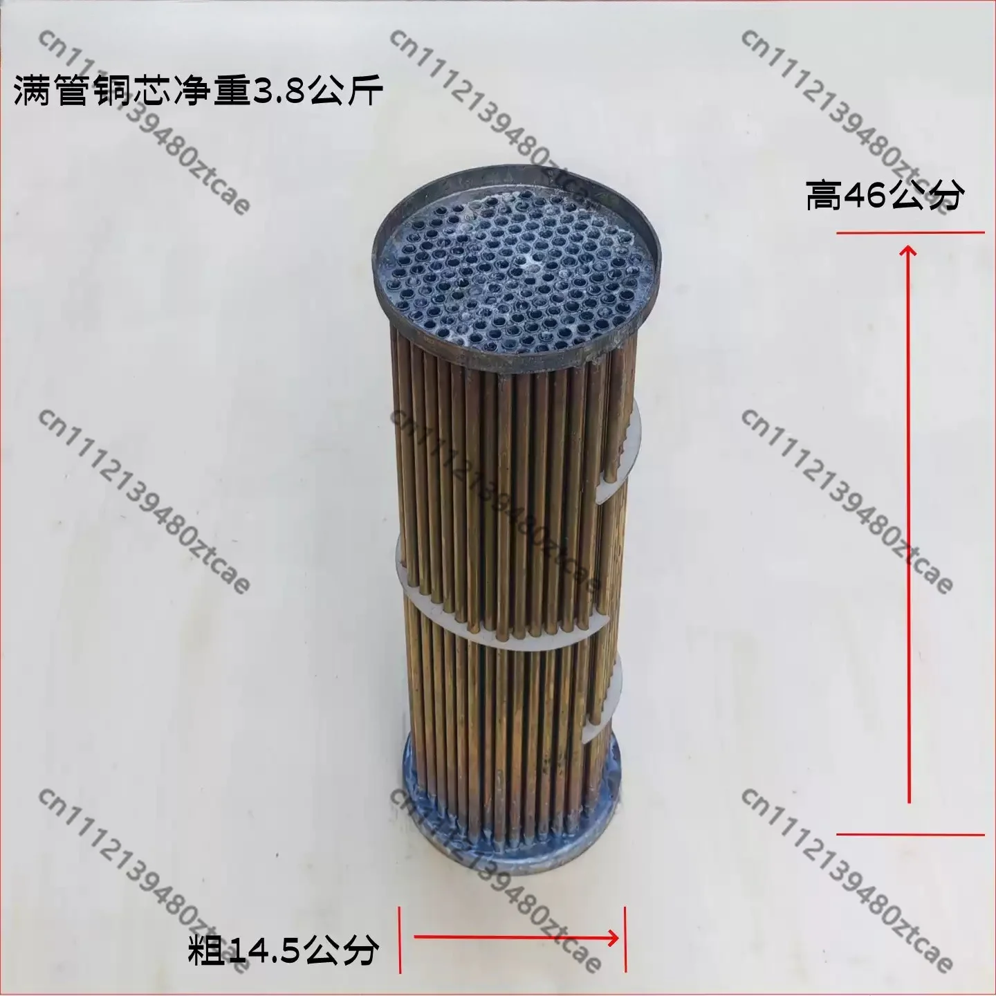 Marine Engine Heat Exchanger Copper Tube Inner Core For 4105 4108 Water Cooling System