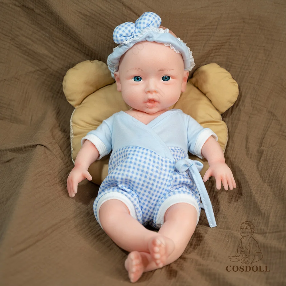 COSDOLL 18 pulgadas 3,05 kg 100% cuerpo completo de silicona Reborn Baby Doll muñecas realistas para niñas regalos suave bebé DIY juguetes para niños en blanco