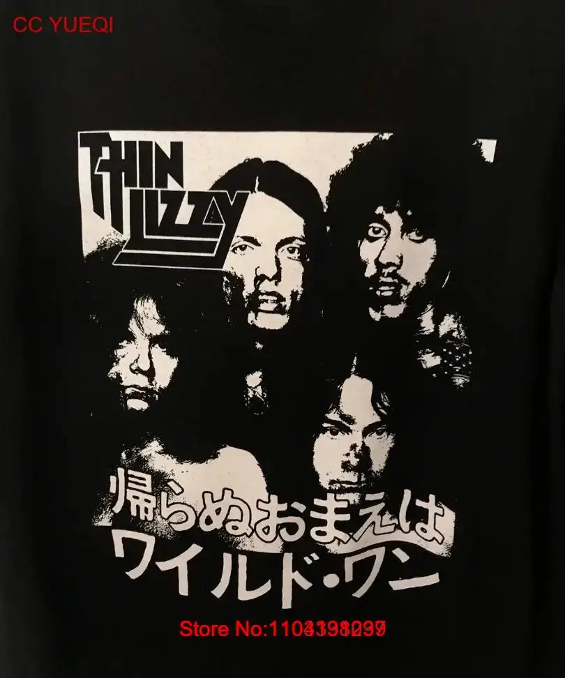 Wild One Thin Lizzy Shirt Classic Black Men Unisex S-5XL