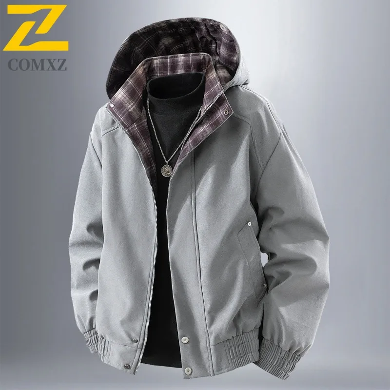 

COMXZ Lightweight Windbreaker Jacket Scratch Resistant Waterproof Outdoor Adventure Cycling Climbing Jacket Men Clothing Coat