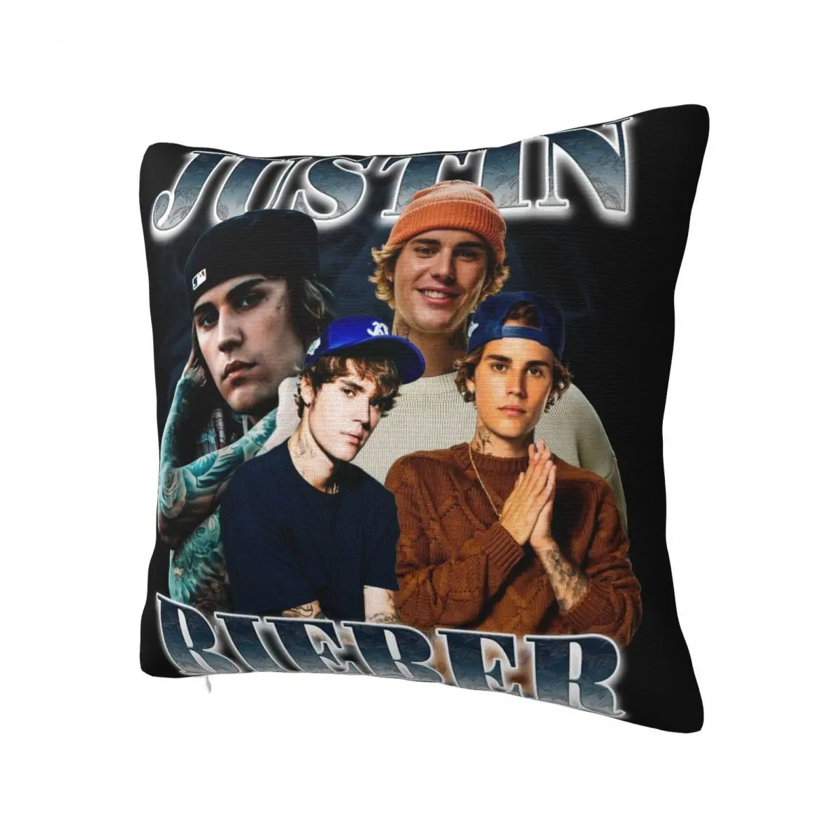 Justined Biebered Pillowcase Printing Polyester Cushion Cover Decor Throw Pillow Case Cover Home Square 45X45cm