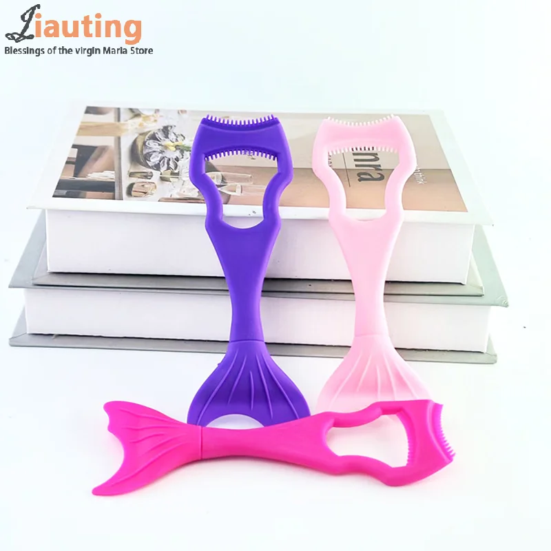 シリコーンマスカラシールドマーメイドエクステンションアプリケーターガード取り外し可能なアイシャドウまつげツール女性女の子初心者のための