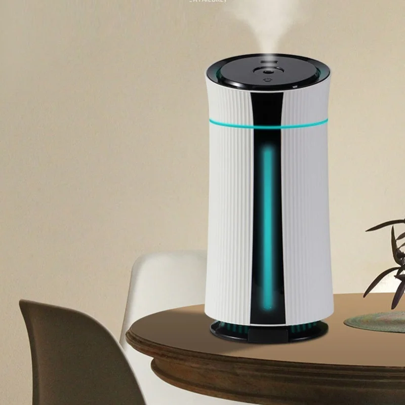 

1150ml Portable Mini Humidifier Visible Water Level Quiet USB Small Cool Mist Humidifier With Colorful Light For Bedroom Office