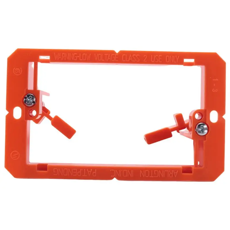 A93E-Low Voltage Mounting Bracket 1 Gang Multipurpose Drywall Mounting Wall Plate Bracket - (Single Gang, 10 Pack)