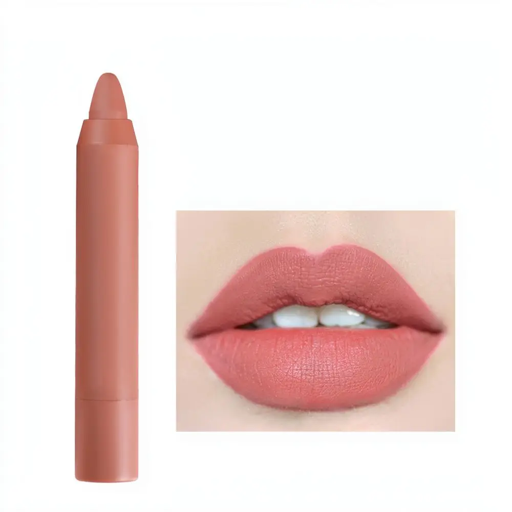 Waterproof Matte Lipstick Pen Intense Pigment Lip Makeup For Kiss Someone Rotating Applicator Smooth Finish Lip Color