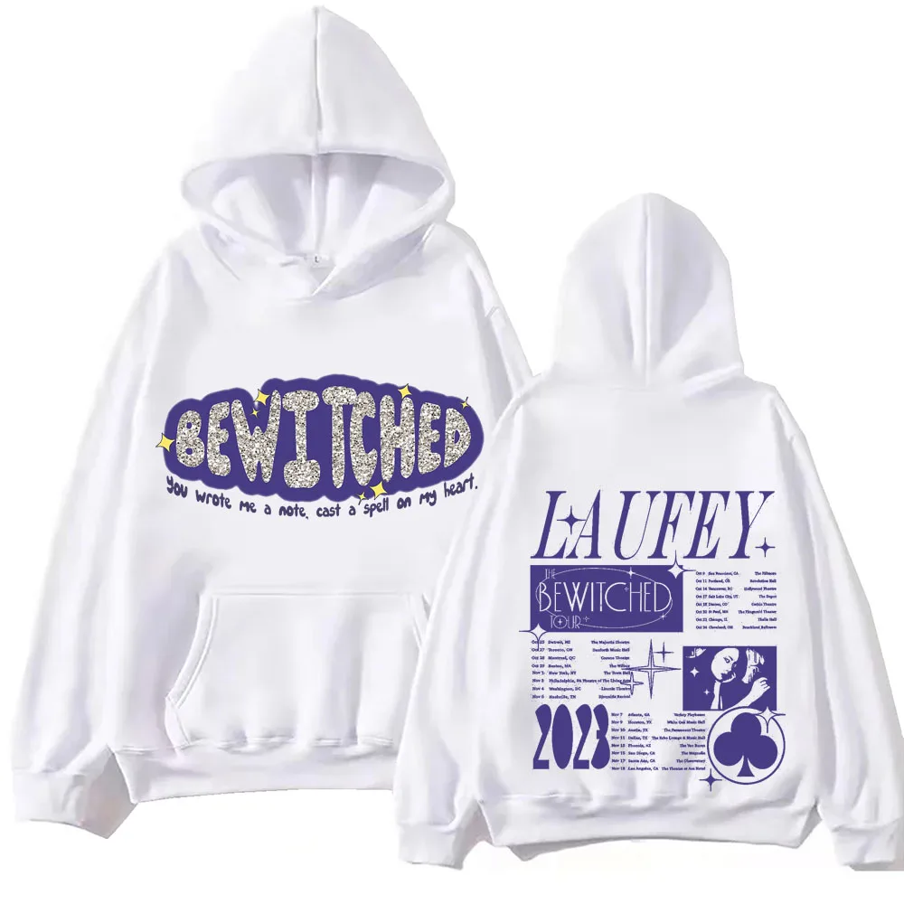 2024 Bewitched Laufey Hoodie Tops Long Sleeve Sweatshirt Music Fans Gift Spring Summer Casual