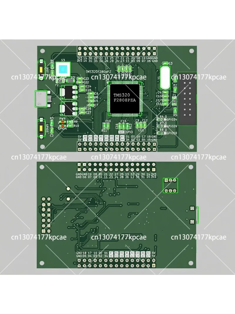 TMS320F2808PZA DSP Development Board, DSP28035 Industrial Control Core Board