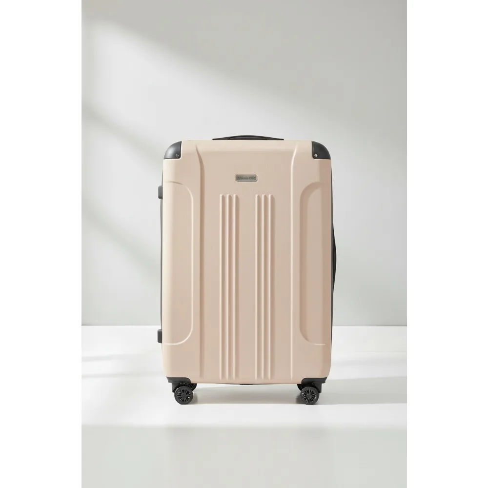 

20" Expandable Hardside Carry-On Luggage with USB Ports & Cup Holder, 360° Spinner Wheels for Travelers