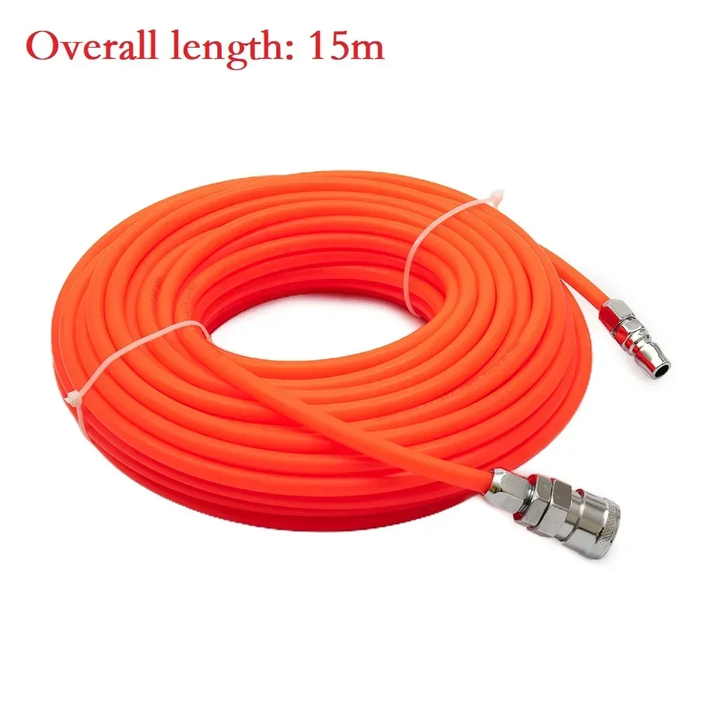 10/15/20m High Pressure Flexible Polyurethane Tubing Pneumatic PU Pipe Tube Hose With Connector Air Fuel Tools For Compressor