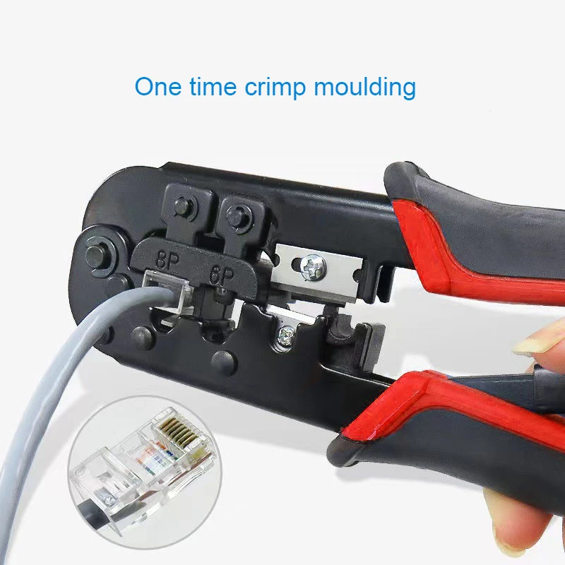 RJ45 Crimping Tool Ethernet Network LAN Cable Crimper Cutter Stripper Plier 8P RJ45 6P RJ12 RJ11 for Modular Connector