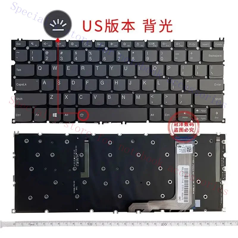 US NEW Laptop Keyboard For Lenovo Yoga C630 C630-13 C630-13Q50