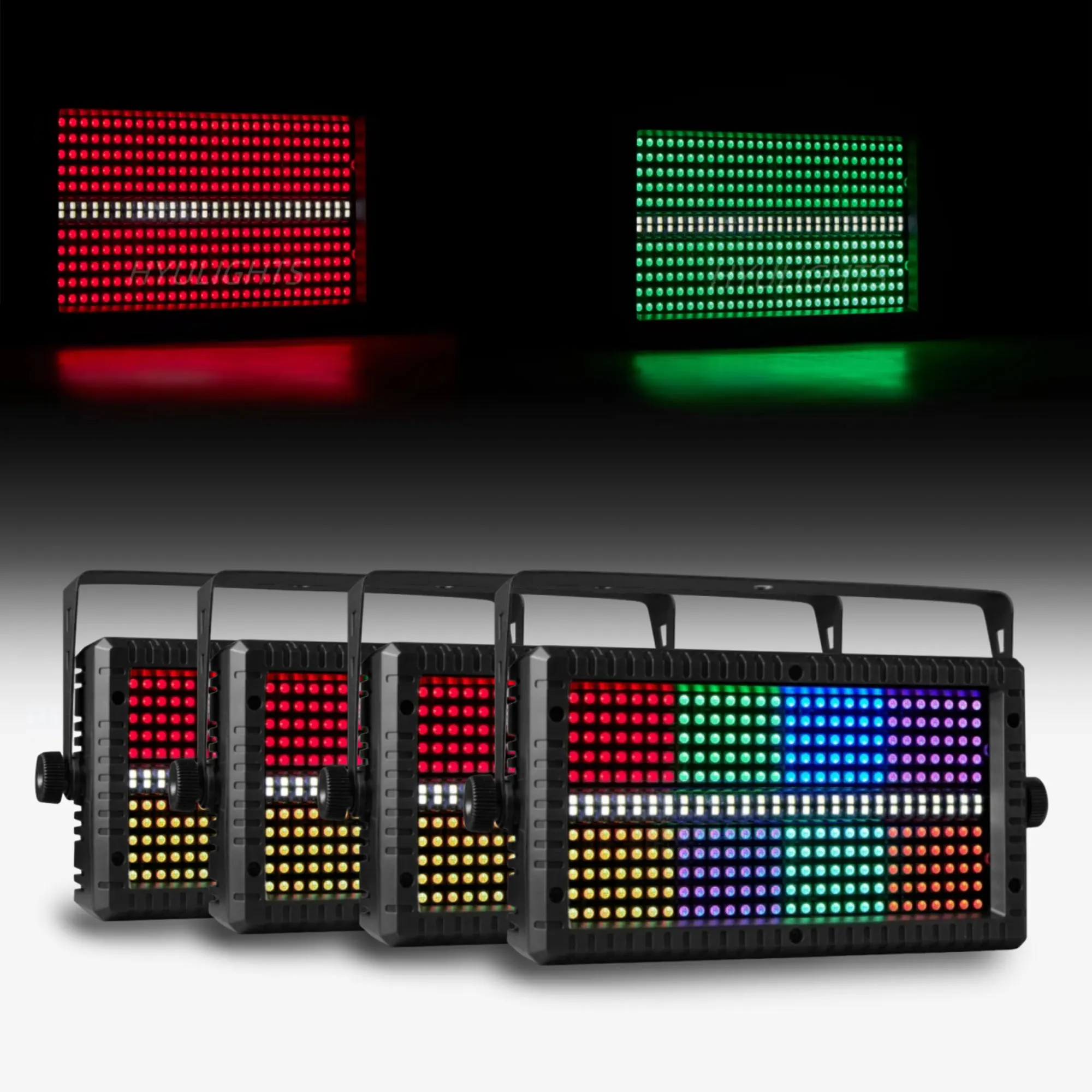 4 Stück Mini 60W LED Strobe RGBW 4in1 8 Partitionen Weiß 8000K DMX512 Superhelle Wash DJ Bar Strobe Bühnenbeleuchtungseffekte