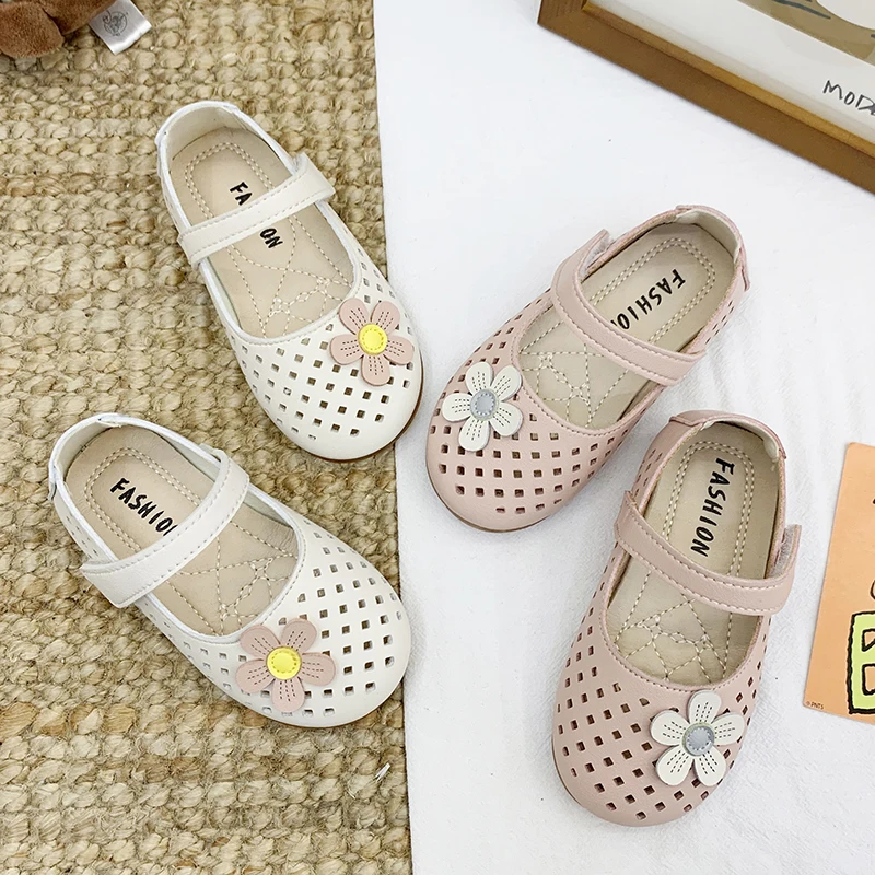 

Кожаные туфли с цветочным принтом для девочек, новинка весны 2021, туфли принцессы с мягкой подошвой, корейская мода, дышащие детские туфли мэри джейн на плоской подошве