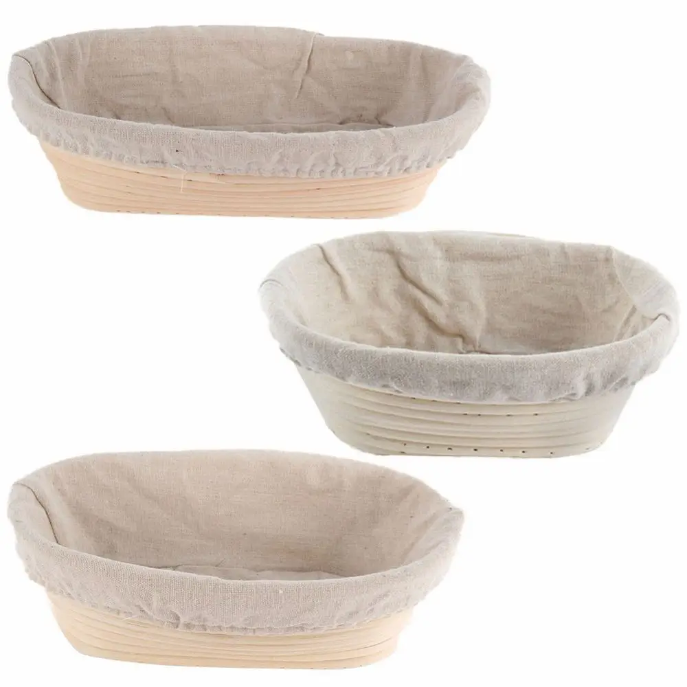 7 Sizes Mass Proofing Baking Supplies Bread Fermentation Liner Baskets Dough Rising Wicker Rattan Basket Banneton Brotform