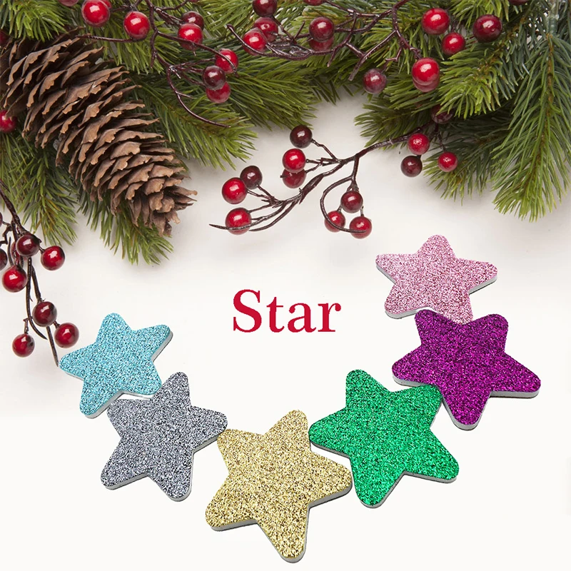 10Pcs Mini Nail File Blcok Star Nail File Glitter Double Sided Nail Polishing Tools Personal Carentry Nail Salon