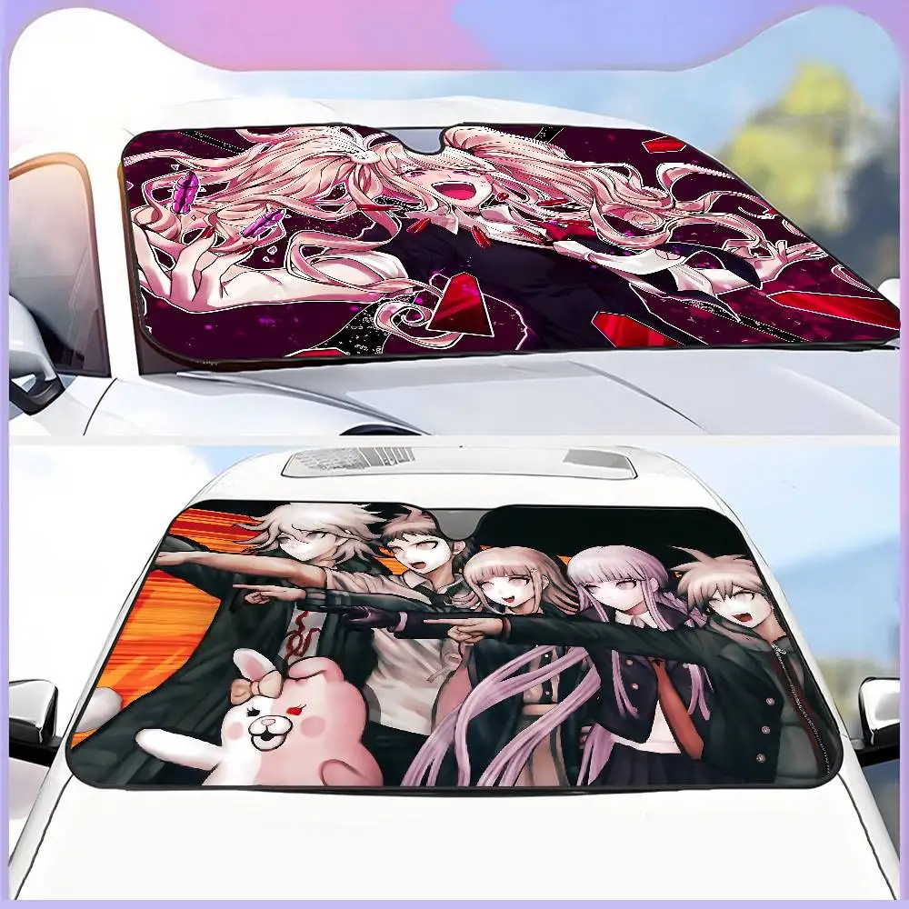 

Classic Anime Danganronpa Classic Movie Front Window Sunshade Black UV Protection Blackout Cloth Windshield Visor
