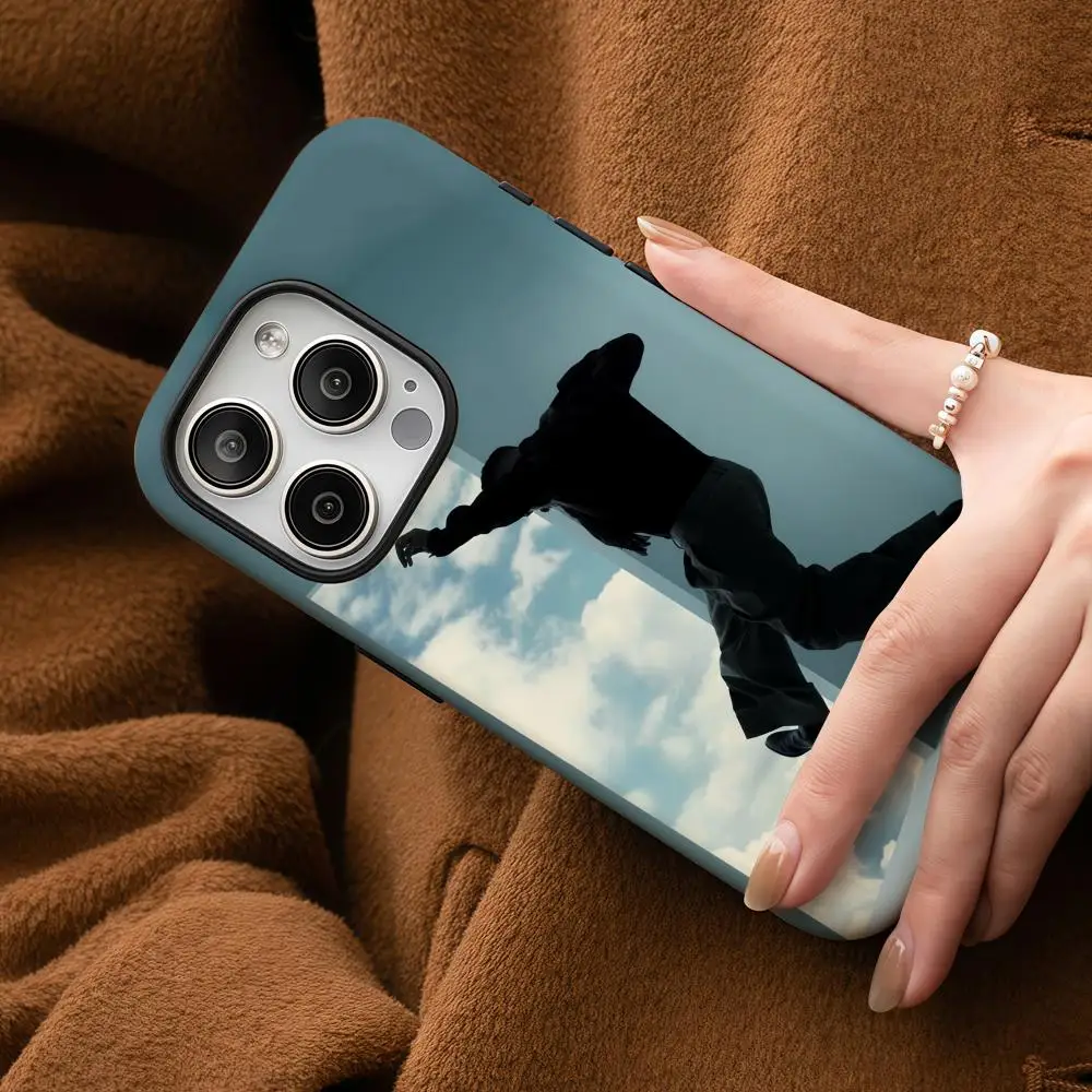 

Free Kid C-Cudi Phone Case For Samsung Galaxy S25 24 23 22 Ultra Plus A56 36 26 Glossy HD Double-Layer Hard Shell