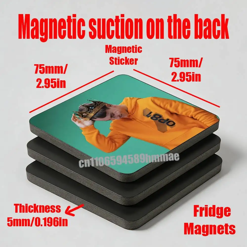 For 81 O-Oscar P-Piastri Fridge Magnets Freezer Metal Cabinet Custom Refrigerator Magnetic Card Case