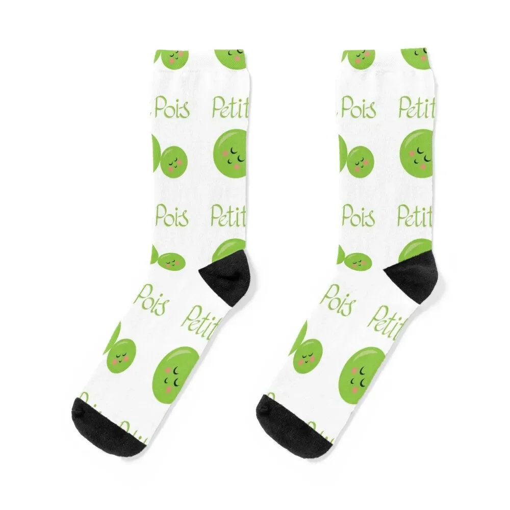 Erbsen. Petit pois, (kleine Erbse). Socken Rugby HipHop Socken für Frauen Männer