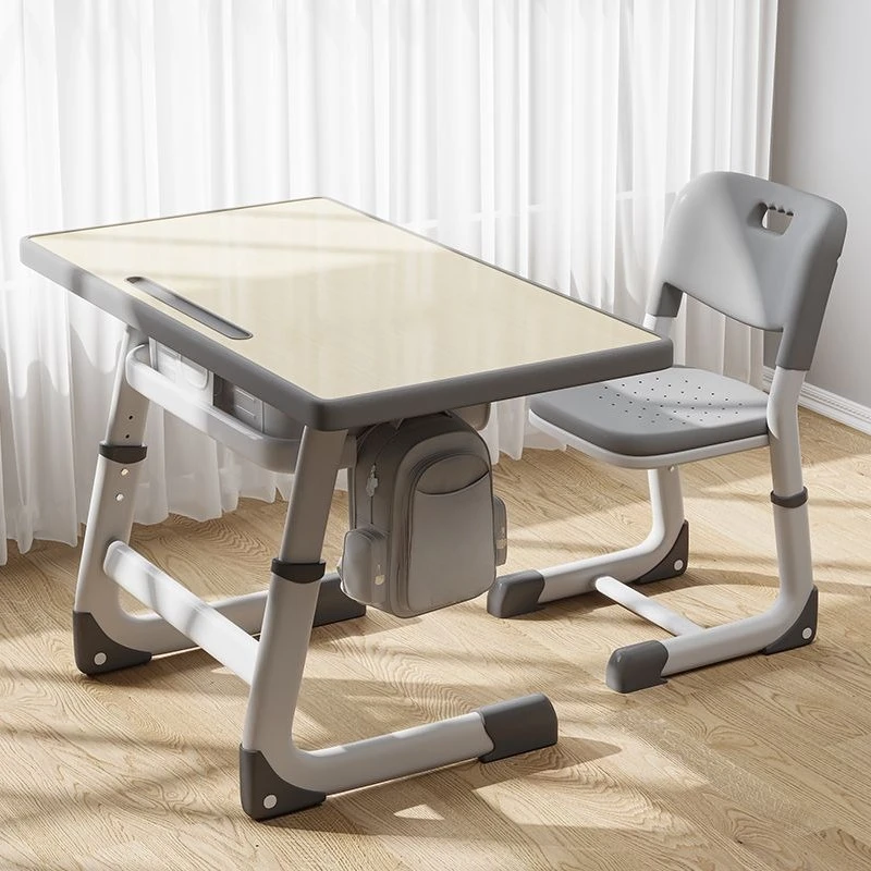 School desks and chairs children's study table small apartment home homework desk set