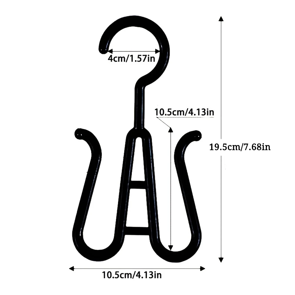 5/6/10 pcs Plastic Wig Hangers-Stylish And Convenient Wig Black Wig Hooks Convenient storage for Multiple Wig view 2