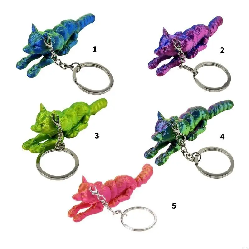 195C Articulated 3D Wolf Keychain Craft for Easy Carrying and Display Solution