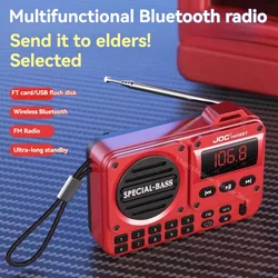 JOC H456BT Portable Speaker Old People FM Radio Multifunctional Bluetooth Speaker LCD Display HD Free Call TF Card MP3-Player