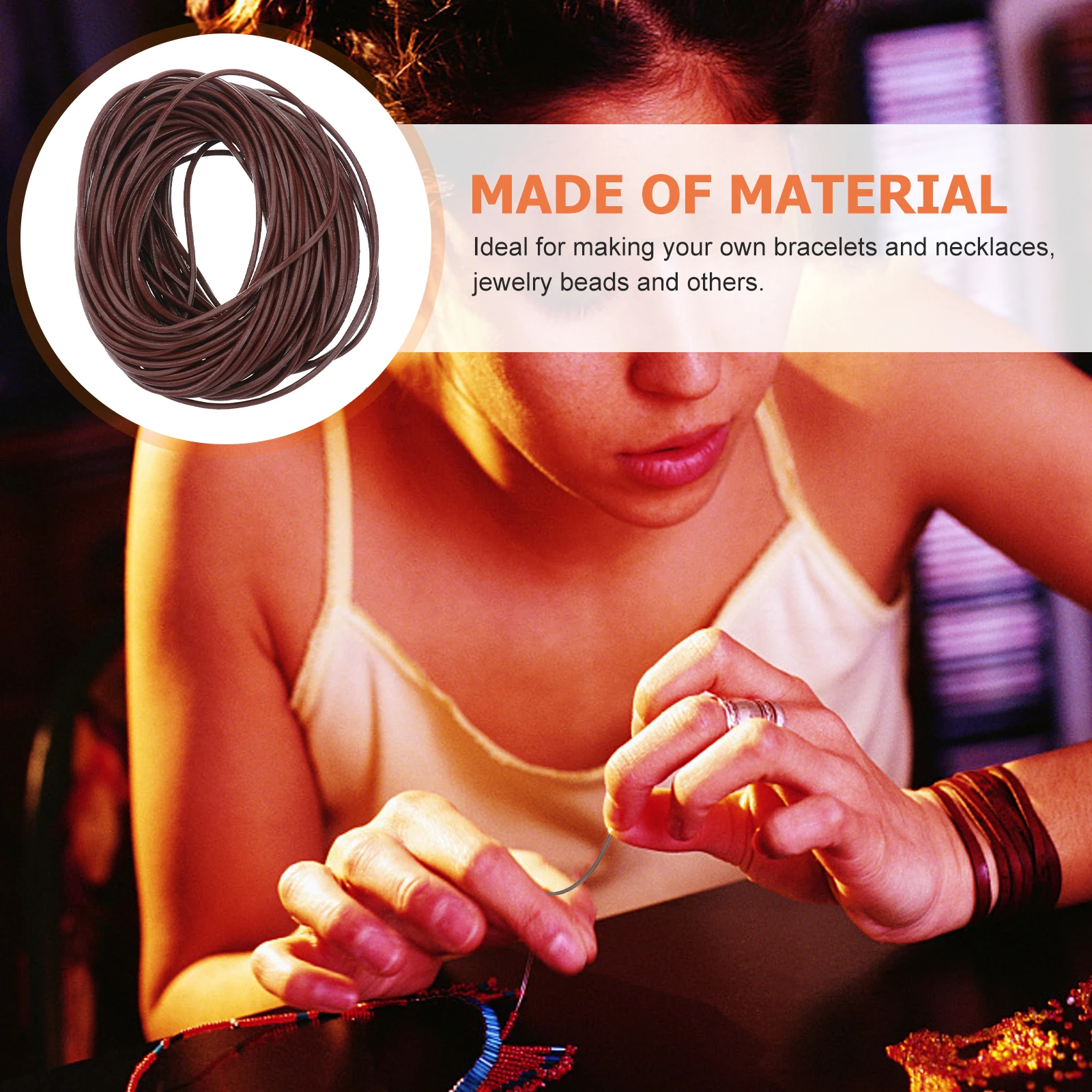 

Durable Cattlehide Cord Beads String For Diy Bracelet Necklace Jewelry Making Accessory Durable Flexible String