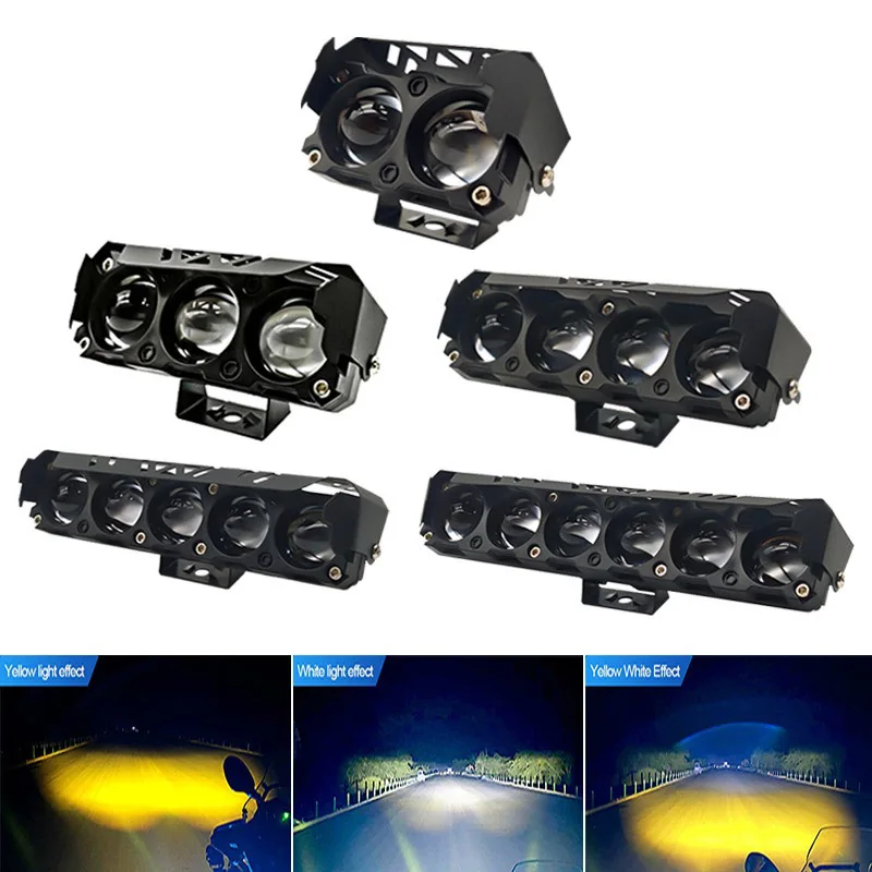 Motorcycle LED Projector Headlight 12V 40W 3000K 6000K High Low Beam for Bike Upgrade
