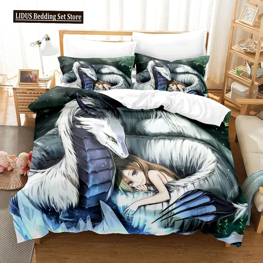 

Fantasy Witch Dragon Llien World Bedding Set Boys Girls Twin Queen Size Duvet Cover Pillowcase Bed Kids Adult Home Textileextile