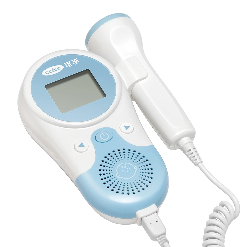 Cofoe Fetal Doppler Heartbeat Detector Baby for heart beat monitor LCD backlight Pulse Meter No Radiation Stethoscope