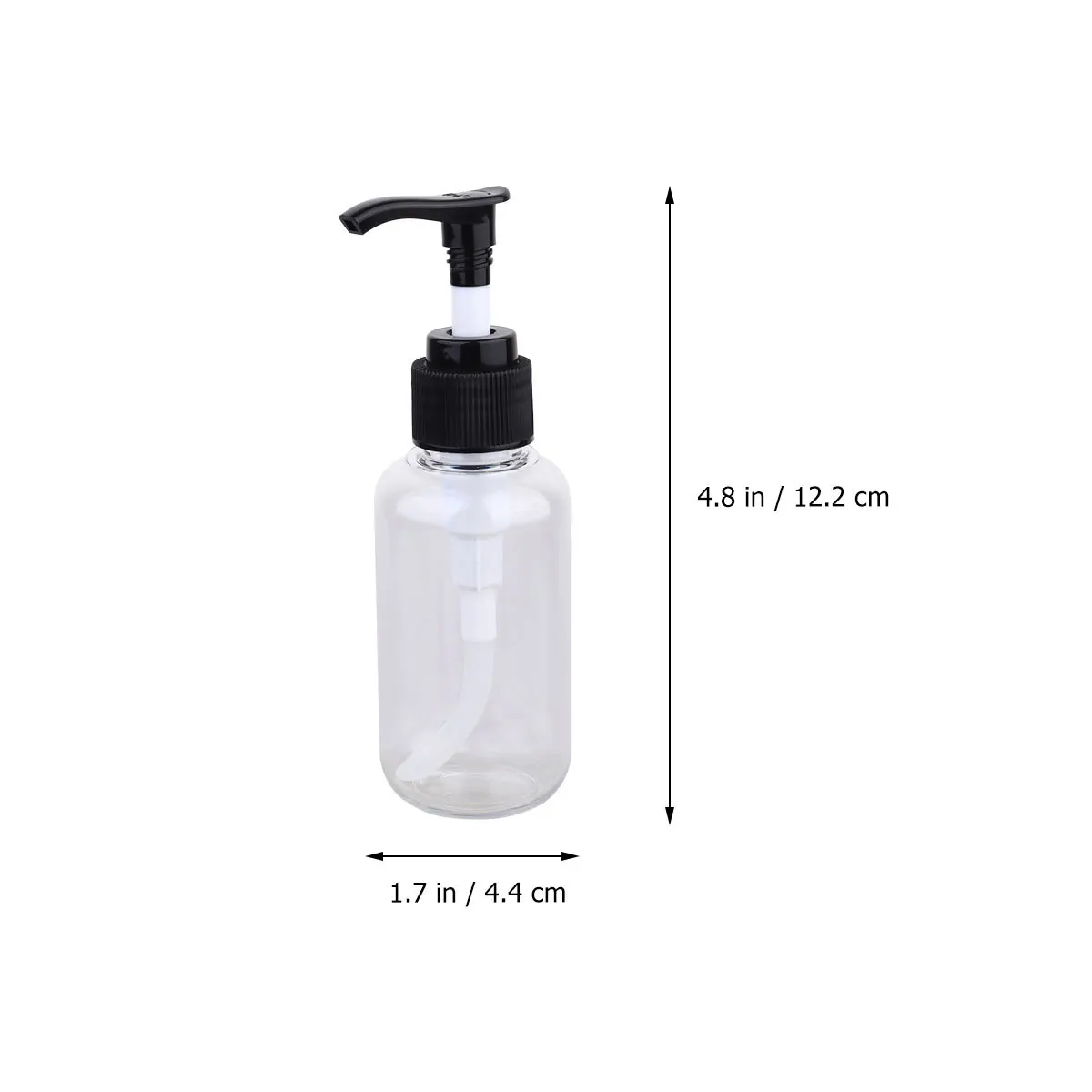 6 uds botellas de Gel de ducha botellas con bomba de vidrio de gran capacidad loción portátil recargable champú botella de almacenamiento de emulsión transparente