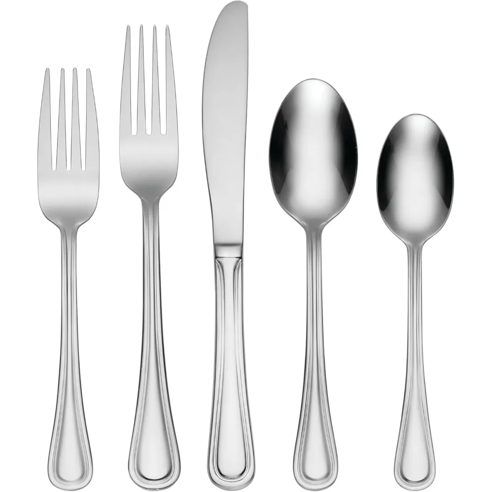 

Oneida 62-Piece Flatware Set for 8 People, Including Tress Serving Pieces