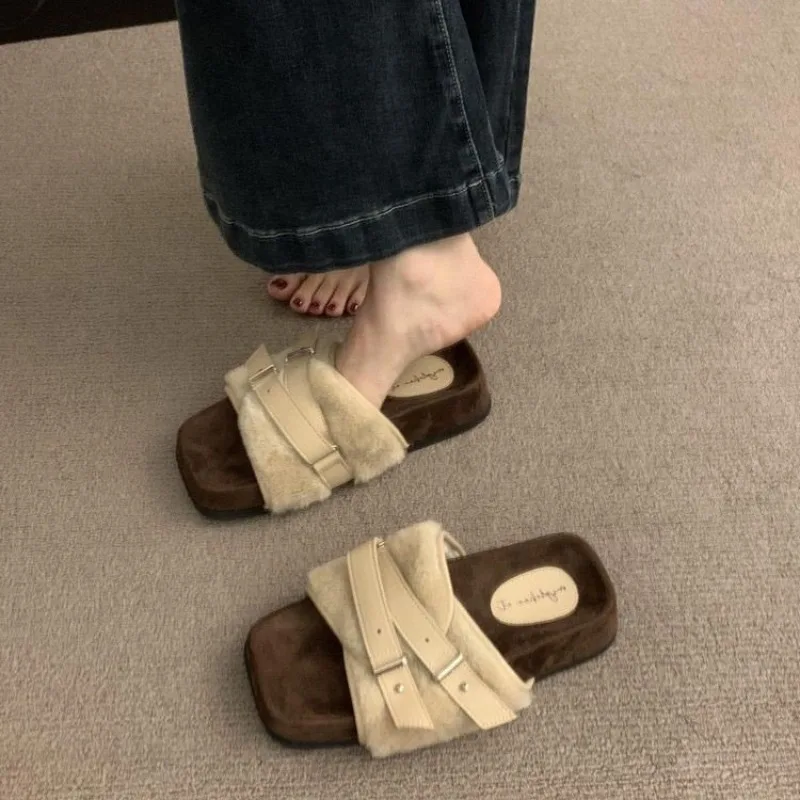 New Style Fashionable Women's Shoes Low Rome Hoof Heels Fabric Rubber Low Shoes Comfortable Rome Fabric Hoof Heels Zapatos Mujer