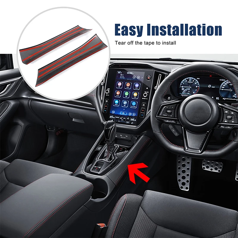 

Real Carbon Fiber For Subaru WRX 2022+ Car central control gear side panel cover decorative sticker car interior accessories