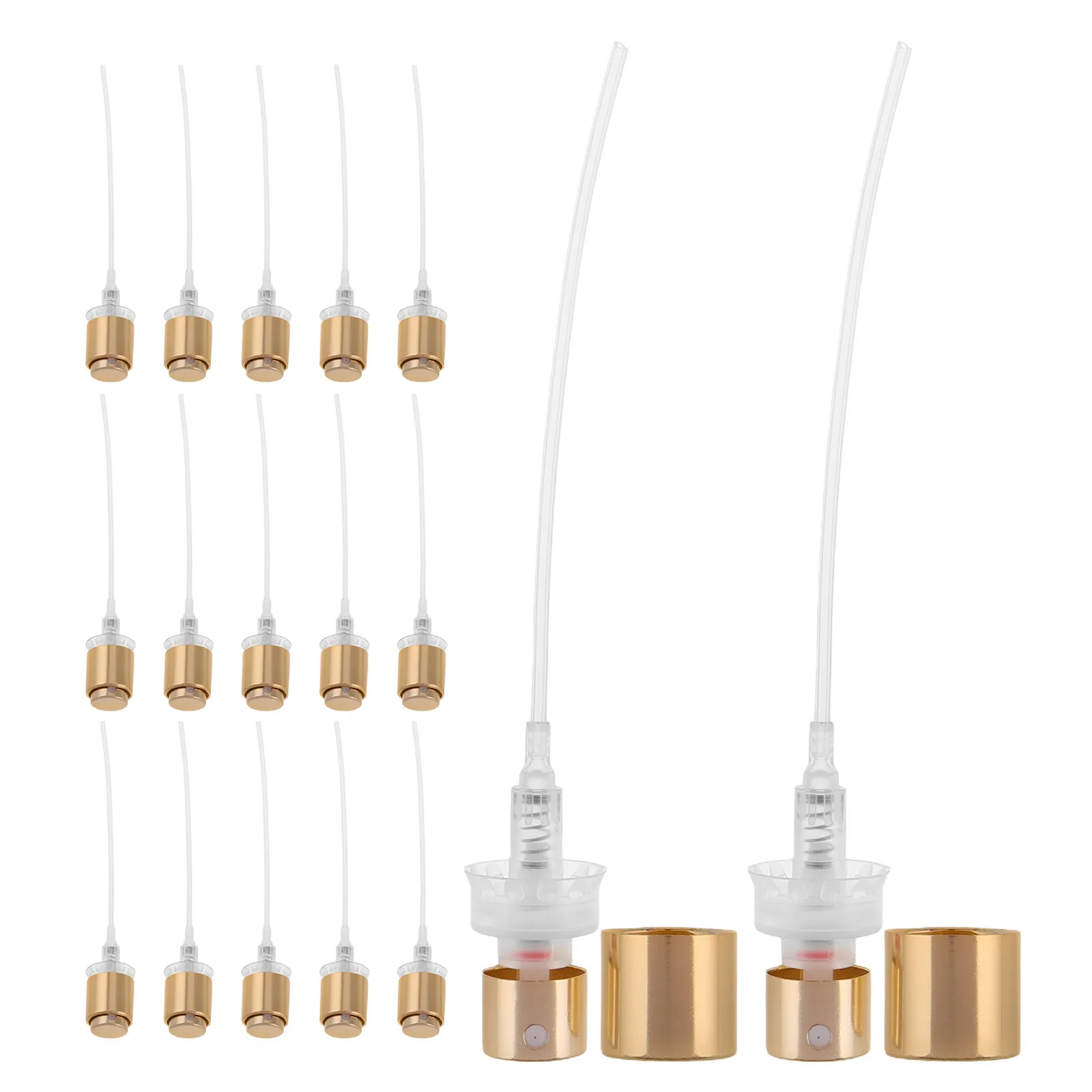 20Pcs Fragrance Sprayer Pump Precision Spray Top 13Mm Plastic Nozzle for Perfume Bottle Refill Mist Dispensing Tool Leakproof